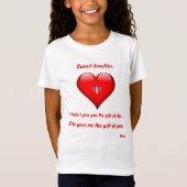 Niedliches Mutter Tochter T Shirt mit Liebe Zitat (Vorderseite)