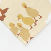 Niedliches Muttertier Muster Monogramm Fleecedecke (Ecke)