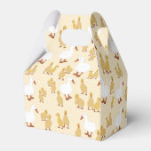 Niedliches Muttertier Muster Monogramm Geschenkschachtel (Rückseite)