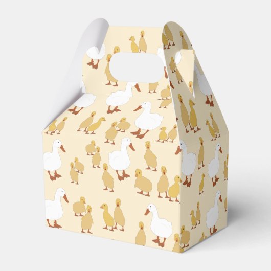 Niedliches Muttertier Muster Monogramm Geschenkschachtel (Rückseite)