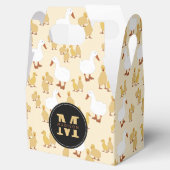 Niedliches Muttertier Muster Monogramm Geschenkschachtel (Geöffnet)