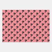 Niedliches Mystery Geschenk Wrapper Frage Mark Bla Geschenkpapier Set (Vorderseite 3)