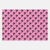 Niedliches Mystery Geschenk Wrapper Frage Mark Bla Geschenkpapier Set (Vorderseite 2)