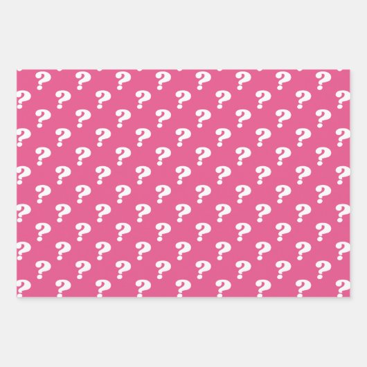 Niedliches Mystery Gift Wrapper (Fragezeichen) (Pi Geschenkpapier Set (Vorderseite)
