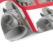 Niedliches Nahes Pferd Geschenkpapier (Rolleneckpunkt)