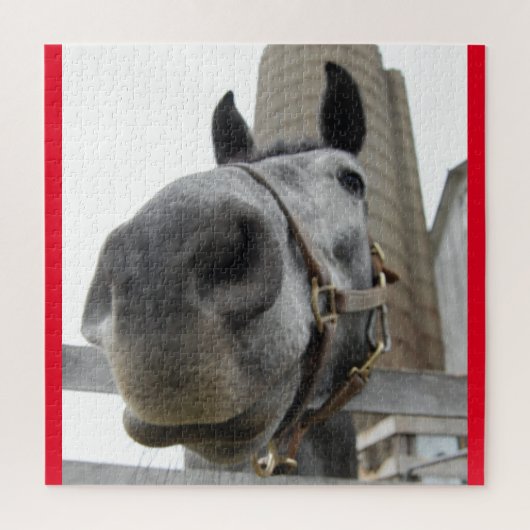 Niedliches Nahes Pferd Puzzle (Vertikal)