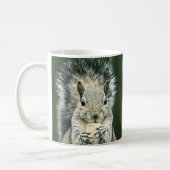 Niedliches Nahes Up of a Squirrel Snacking Wildlif Kaffeetasse (Links)