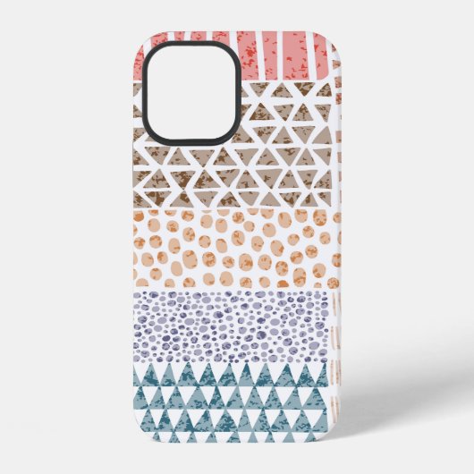 Niedliches nahtloses Muster im Patchwork-Stil. Ein iPhone Hülle (Rückseite)