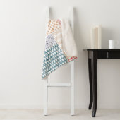 Niedliches nahtloses Muster im Patchwork-Stil. Ein Sherpadecke (Beispiel)