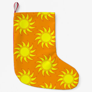 Niedliches nahtloses Sonnenmuster. Doodle Hand gez Kleiner Weihnachtsstrumpf