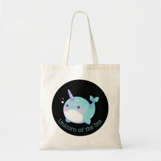 Niedliches Narwhal-Einhorn Tragetasche