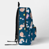 Niedliches Narwhal Fish Unicorn Rainbow Sea Girl M Bedruckter Rucksack (Links)