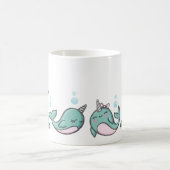 Niedliches Narwhal Kaffeetasse (Mittel)