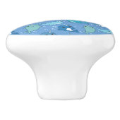 Niedliches Narwhal-Muster Keramikknauf (Seitenansicht)