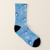 Niedliches Narwhal-Muster Socken (Links - Innen)