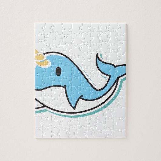Niedliches Narwhal Puzzle (Vertikal)