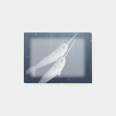 Niedliches Narwhals, das zusammen Underwater Post-it Klebezettel (Vorderseite)