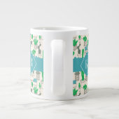 Niedliches Naturblumenmuster Jumbo-Tasse (Rückseite)