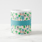 Niedliches Naturblumenmuster Jumbo-Tasse (Vorderseite)