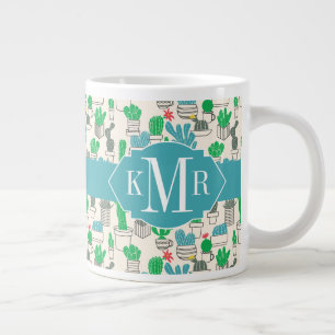 Niedliches Naturblumenmuster Jumbo-Tasse