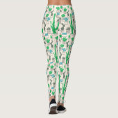 Niedliches Naturblumenmuster Leggings (Rückseite)