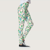 Niedliches Naturblumenmuster Leggings (Rechts)