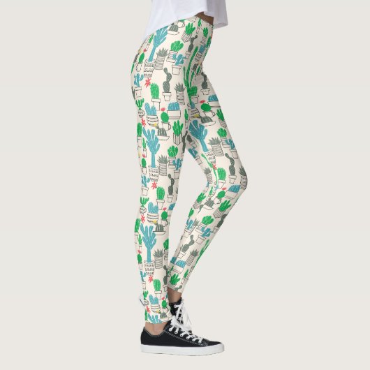 Niedliches Naturblumenmuster Leggings (Rechts)