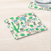 Niedliches Naturblumenmuster Rechteckiger Pappuntersetzer (angewinkelt)