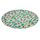 Niedliches Naturblumenmuster Schneidebrett (Ecke)