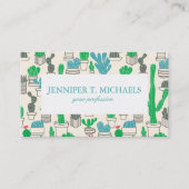 Niedliches Naturblumenmuster Visitenkarte (Vorderseite)