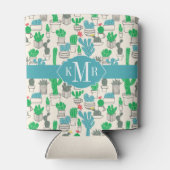 Niedliches natürliches Blumenmuster Dosenkühler (Rückseite)