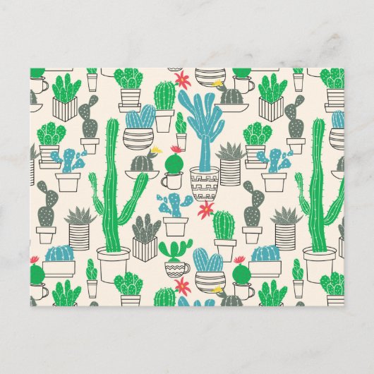 Niedliches natürliches Blumenmuster Postkarte (Vorderseite)