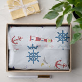 Niedliches Nautic Sailing Seidenpapier (Geschenk)