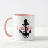 niedliches, nautisches NAUTI LIFE-Skript mit Anker Tasse (Links)