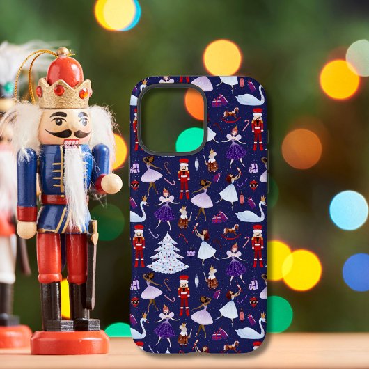 Niedliches Navy Nutcracker Weihnachtsmuster Case-Mate iPhone Hülle