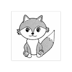 Niedliches Nebeltier Gummistempel