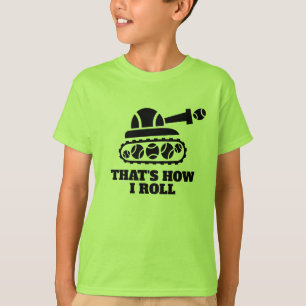 Niedliches Neon Green Kid's Tennis Tee Shirt