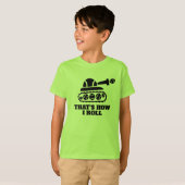 Niedliches Neon Green Kid's Tennis Tee Shirt (Vorne ganz)