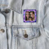 Niedliches Neon Vaporwave Foto Border Button (Beispiel)