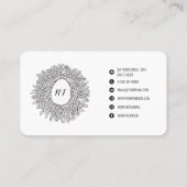 Niedliches Nest & Ei - Bauernhof Frische Eier Visitenkarte (Rückseite)