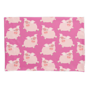 Niedliches nettes Cartoon-Schwein-Muster Kissenbezug