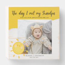 Niedliches neues Baby-FOTO-Geschenk für Großeltern