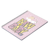 Niedliches neues Baby Girl iPad Notebook Notizblock (Linke Seite)