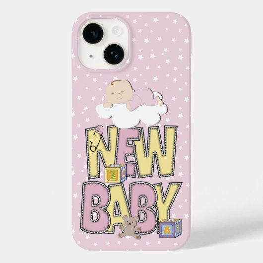 Niedliches neues Baby Girl iPhone Gehäuse Case-Mate iPhone Hülle (Rückseite)