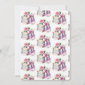 Niedliches neues Kapitel Kinderdusche Einladung (Rückseite)