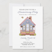 Niedliches neues Zuhause Housewarming-Party Einladung (Vorderseite)