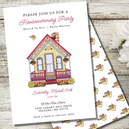 Niedliches neues Zuhause Housewarming-Party Einladung