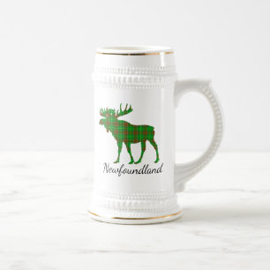 Niedliches Neufundland-Elchbierstein Bierglas