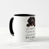 Niedliches Neufundland Hund Funny Custom Tasse (Vorderseite Links)