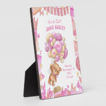 Niedliches Neugeborenes Ankündigung Easel